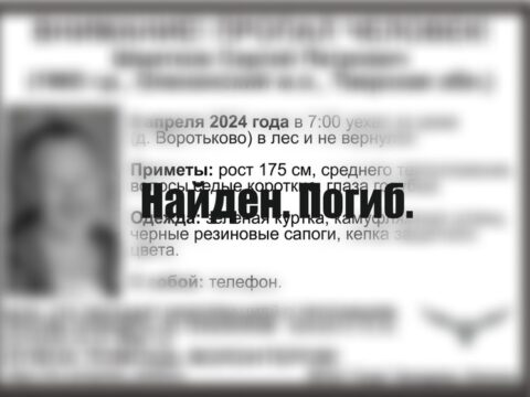 Пропавший месяц назад в лесу Сергей Шматков из Тверской области найден погибшим Новости Твери 